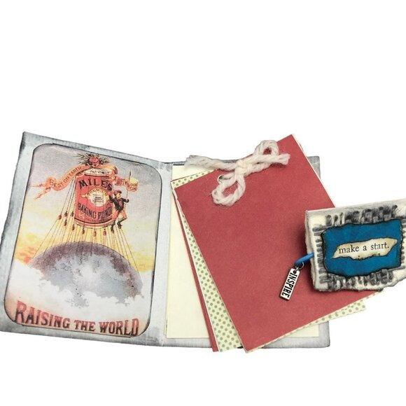 Hand Crafted by Me Lot of 3 Notebooks for Junk Journal / Scrapbooking - Picture 3 of 5